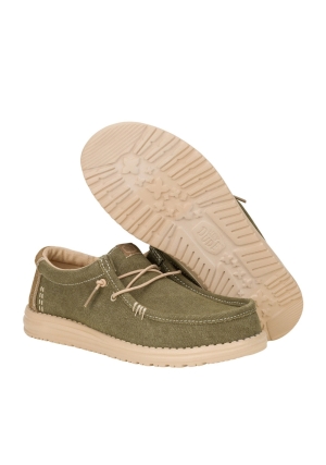 HEY DUDE scarpe uomo wally workwear verde