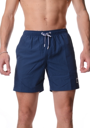 SUNDEK costume boxer uomo blu essex vita elastica