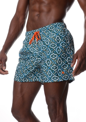 GALLO costume boxer uomo verde fantasia bandana vita elastica