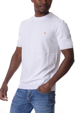 JAGGY tshirt uomo ghiaccio in maglina logo ricamato maniche corte